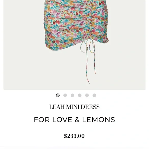 NWT For Love and Lemons Leah Mini Dress - Picture 10 of 10